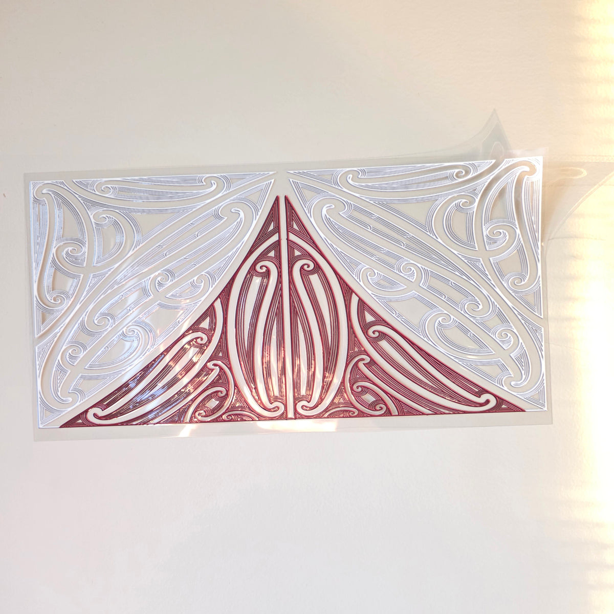 30cmx 15cm size UV DTF DECAL MAORI DESIGN for Table lamps #21