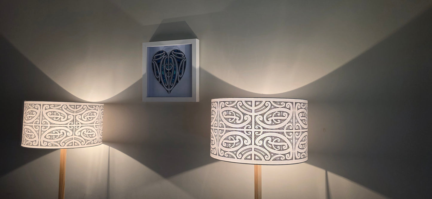 Maori Design Floor Lamp - Black design -PRE-ORDER