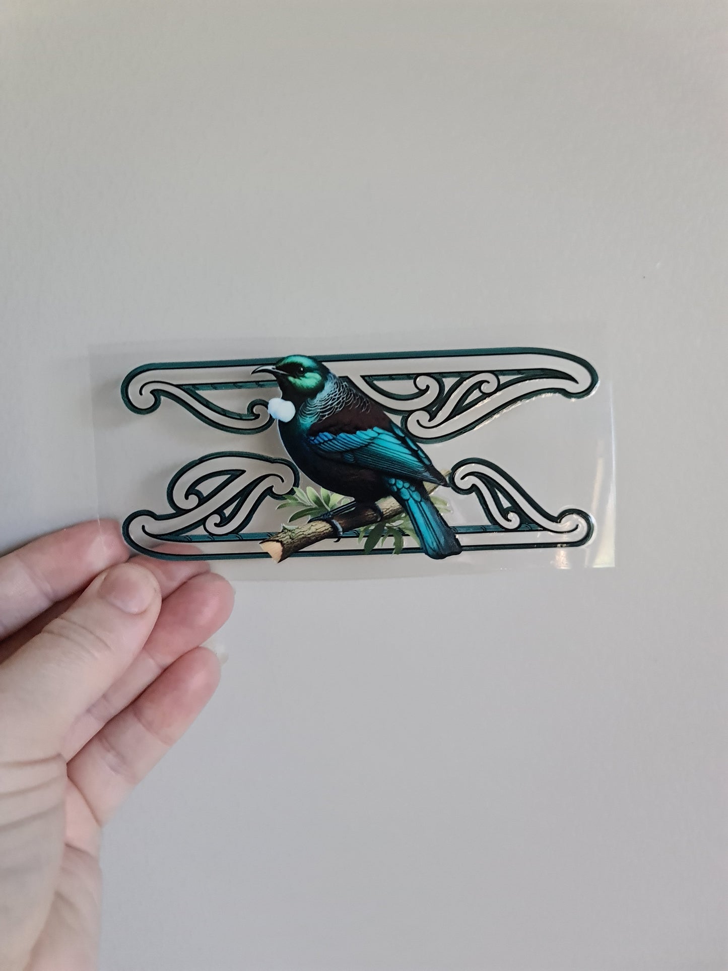 UV dtf Maori design mini size 13cmx5cm #826 tui