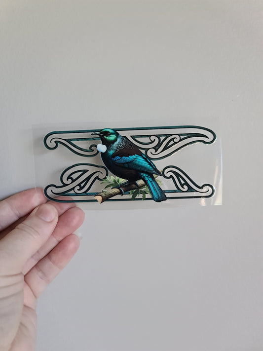 UV dtf Maori design mini size 13cmx5cm #826 tui