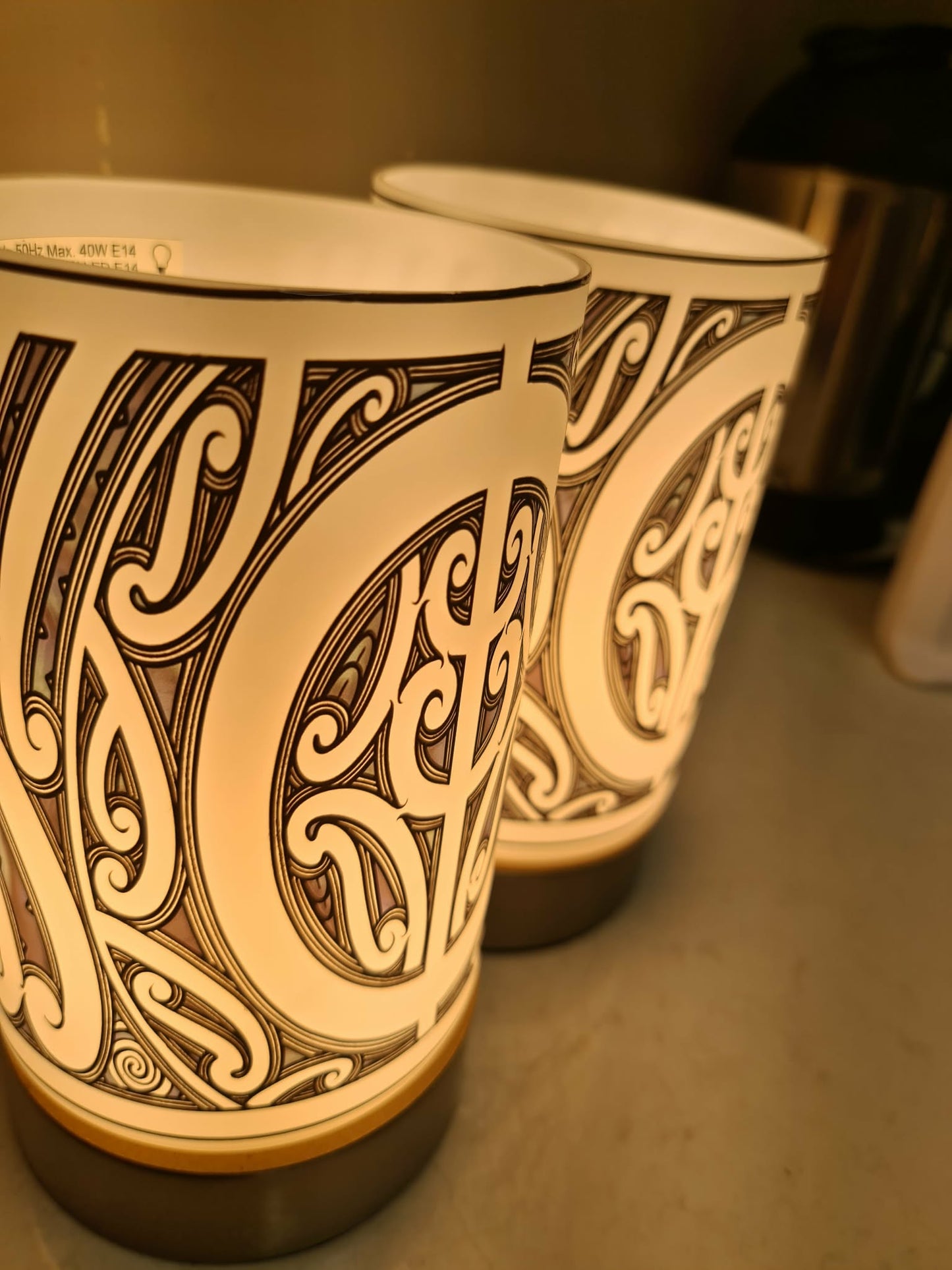 Maori design touch lamp - set 2 lamps (pre-order)