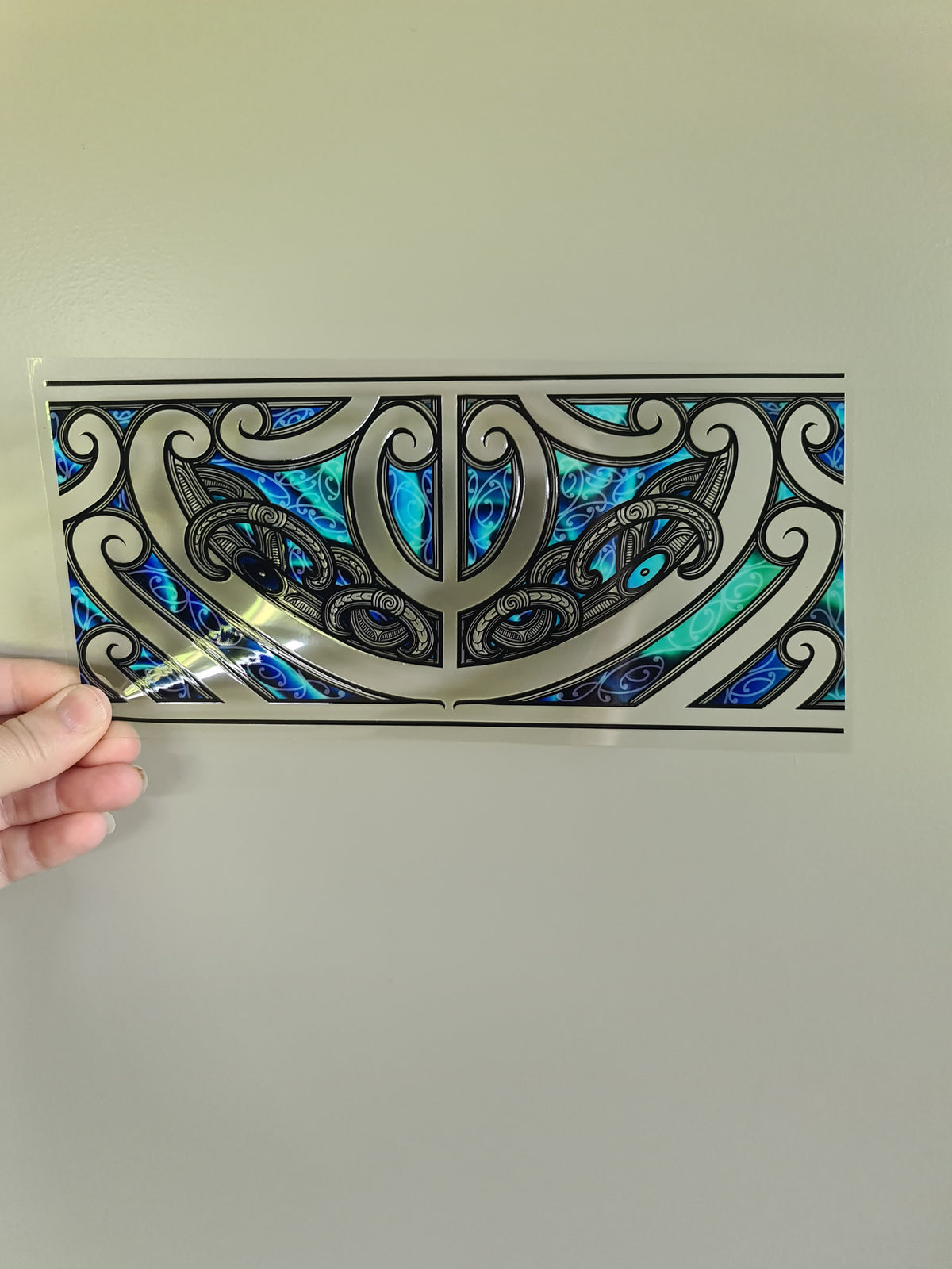 UV dtf transfer Maori design 24cmx11cm 16oz wrap #1513