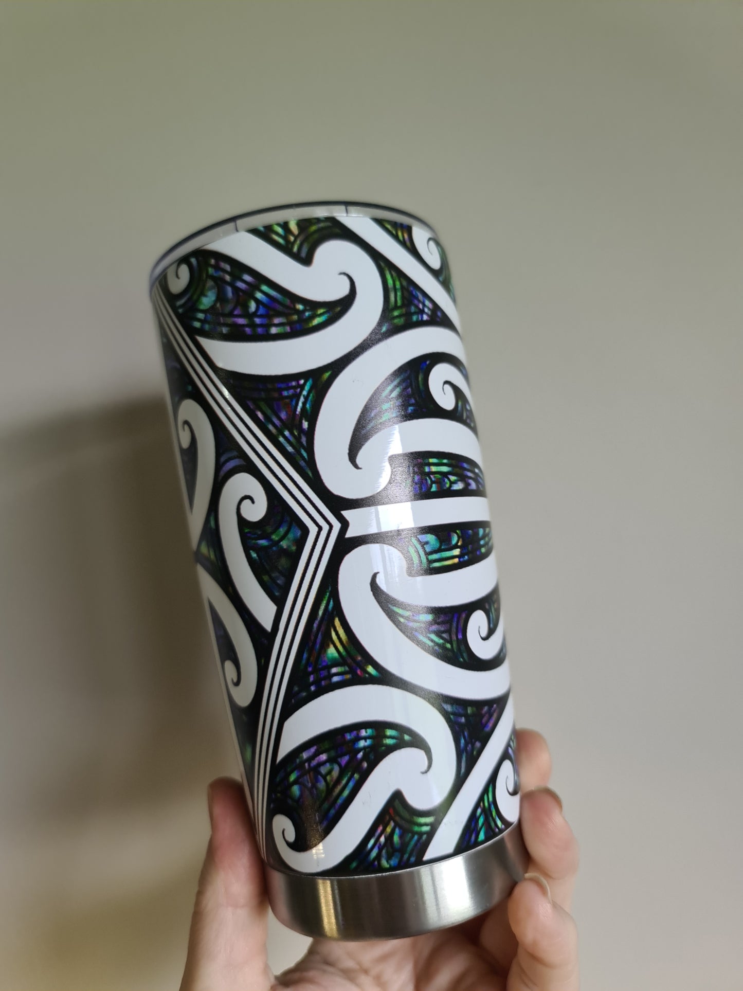 20oz custom Maori design travel cup