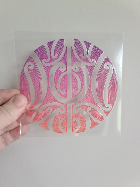UV dtf Maori design mini size 11cmx11cm #418