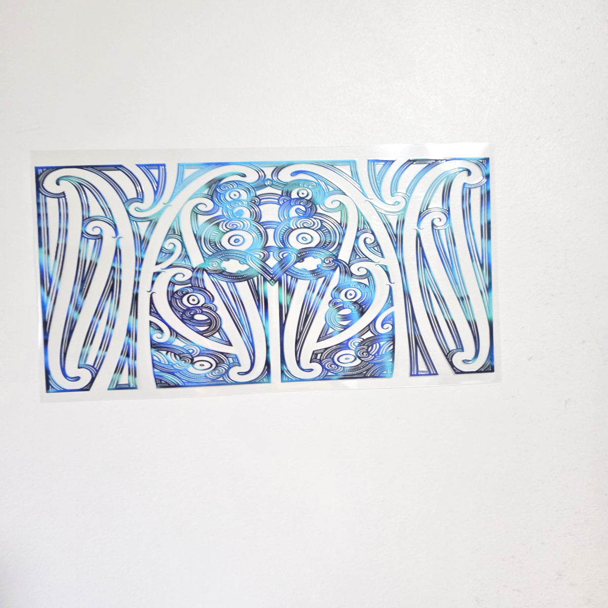 30cmx 15cm size UV DTF DECAL MAORI DESIGN for Table lamps #37