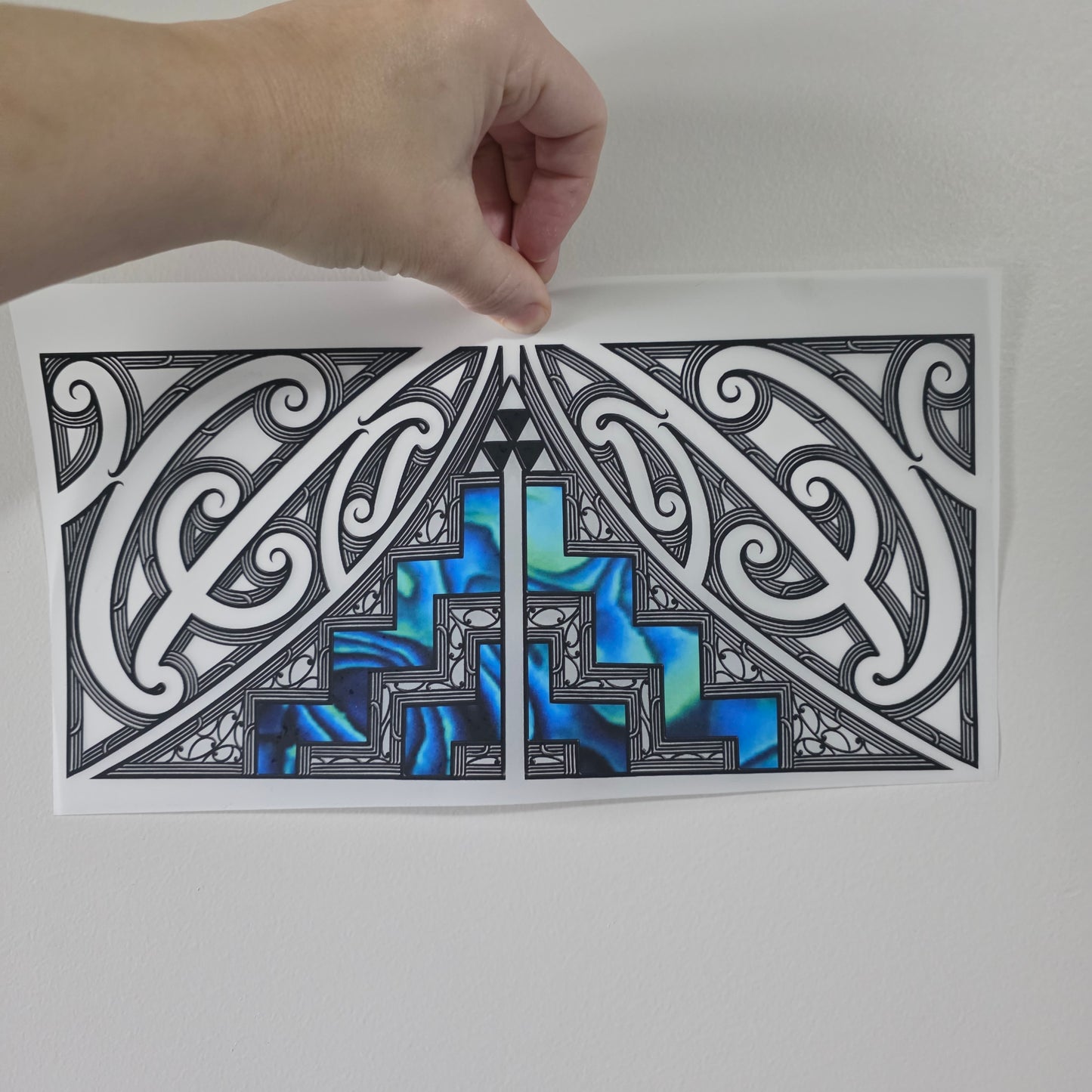 Maori design Iron on DTF 30cm x 16cm