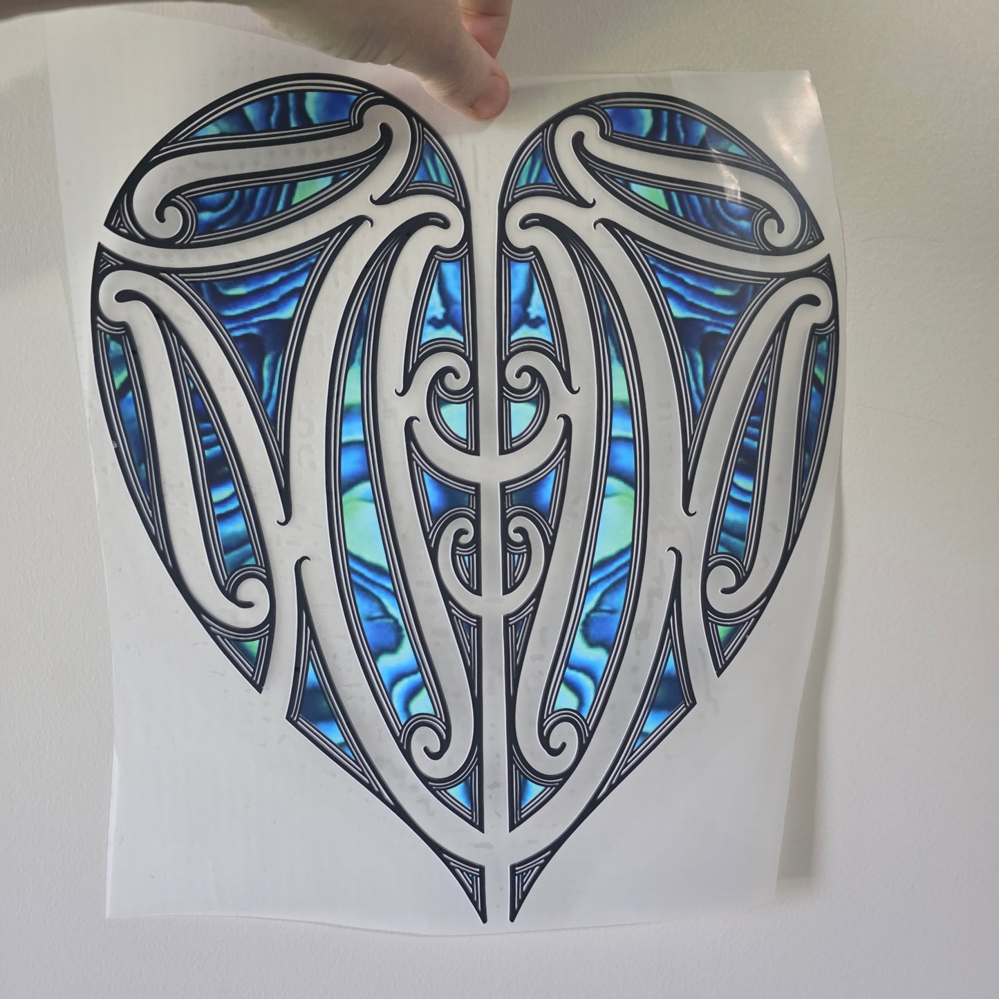 Maori design Iron on DTF 30cm