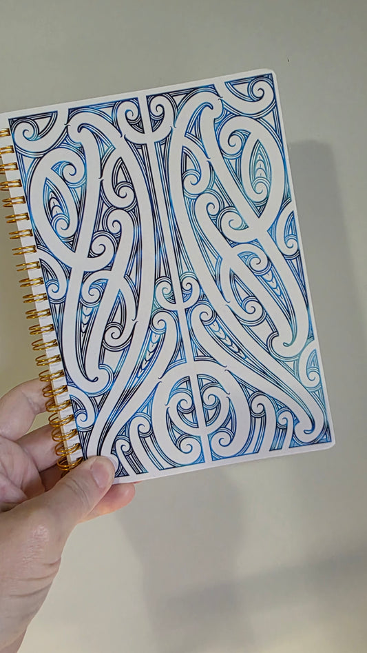 Custom A5 Maori design notebook