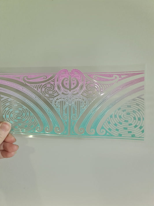 UV dtf transfer Maori design 23cmx11cm 16oz wrap #1216