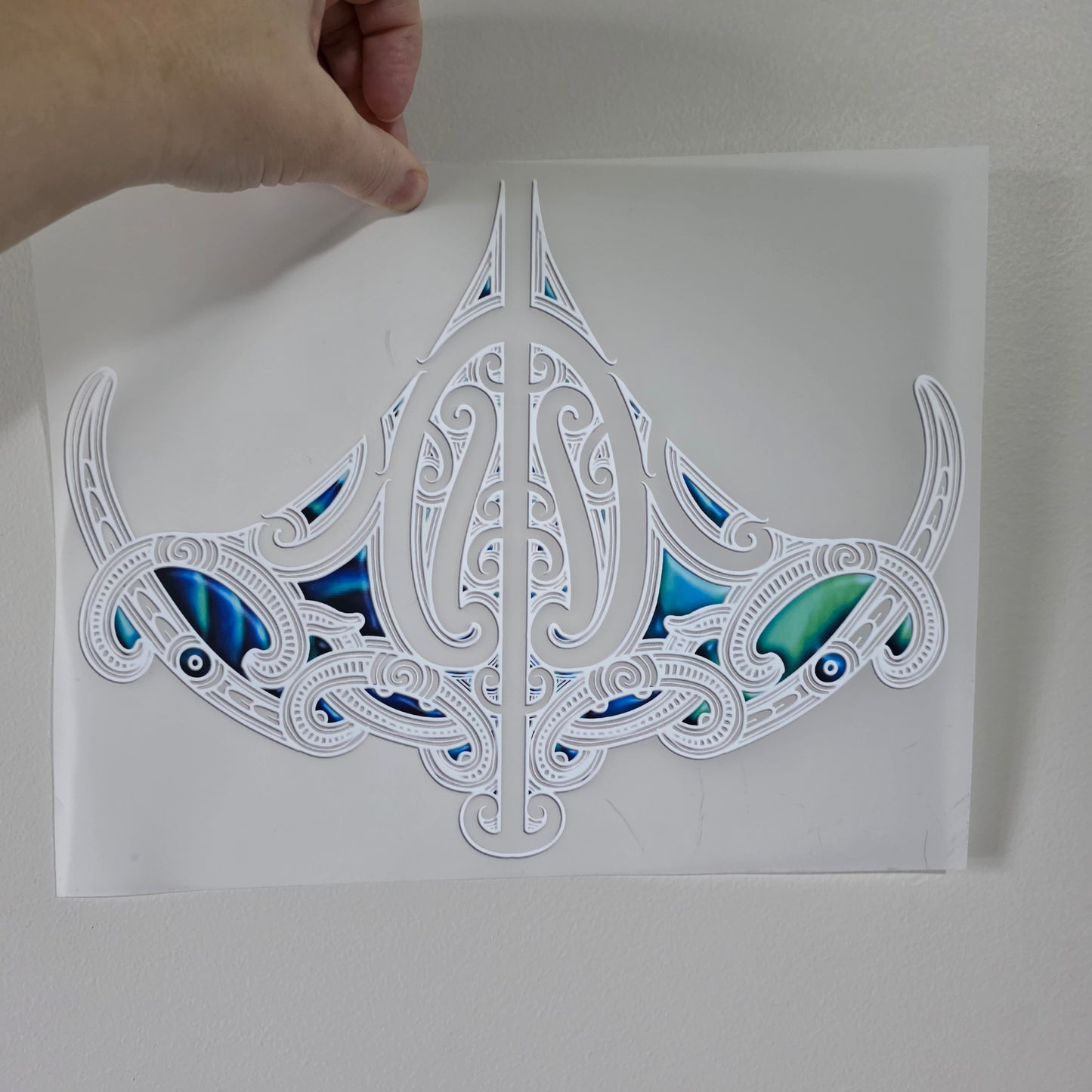 Maori design Iron on DTF 30cm