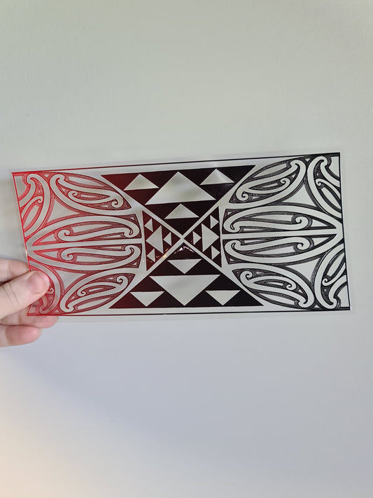 UV dtf Maori design 23cmx11cm 16oz wrap #1103