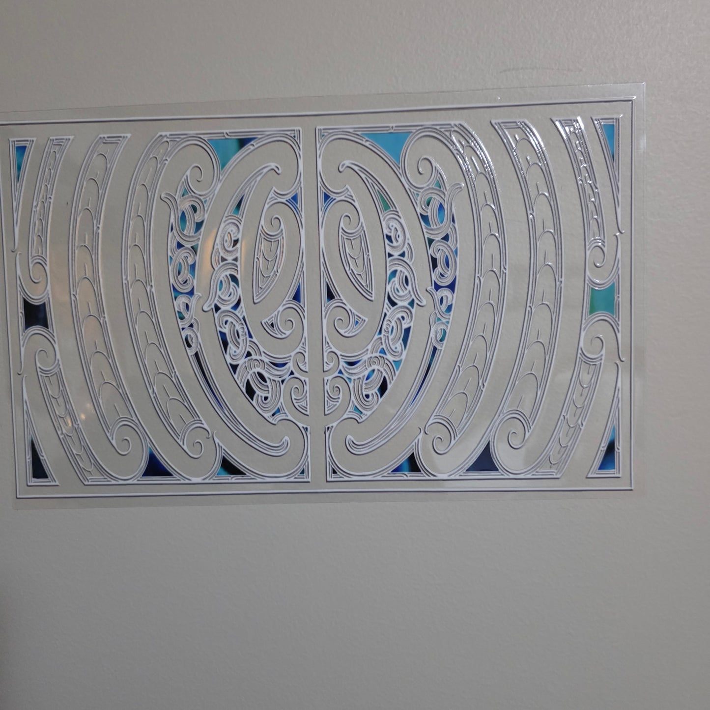 XL UV DTF DECAL MAORI DESIGN 28CMX17CM for touch lamps #238