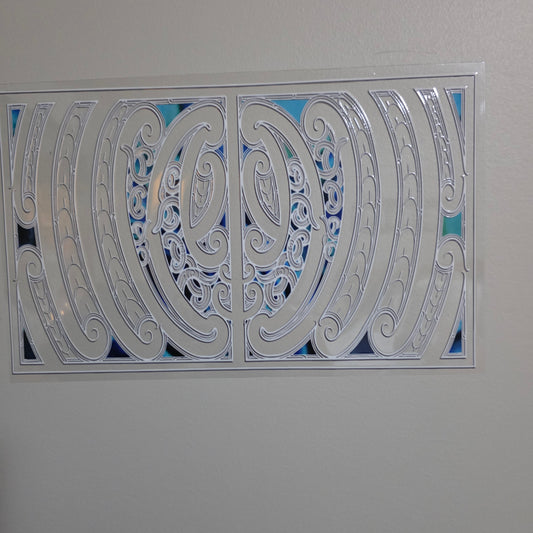 XL UV DTF DECAL MAORI DESIGN 28CMX17CM for touch lamps #238