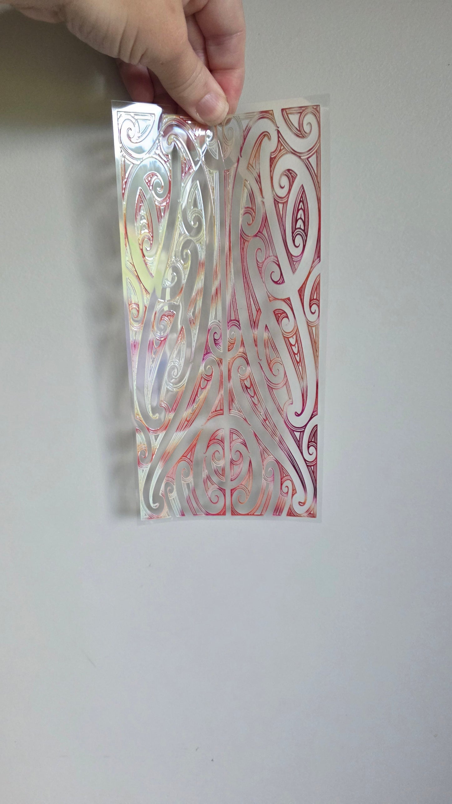 UV dtf transfer Maori design 24cmx11cm 16oz wrap #1623