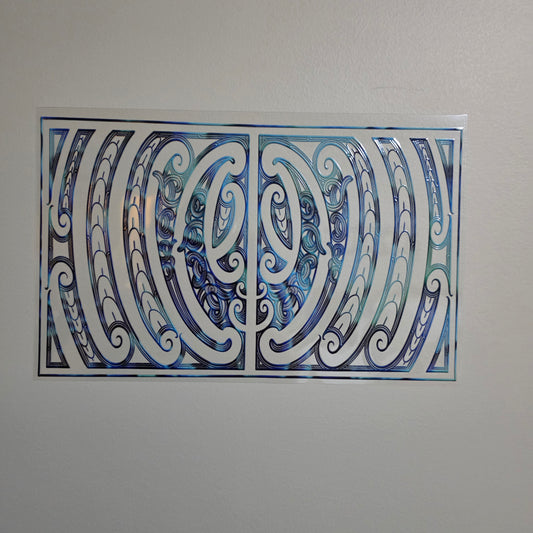 XL UV DTF DECAL MAORI DESIGN 28CMX17CM for touch lamps #234