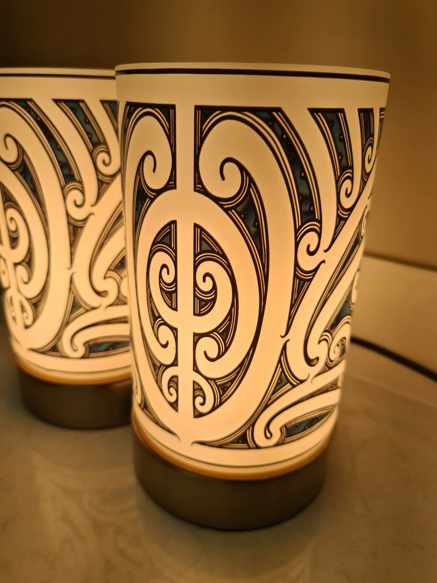 Maori design touch lamp - set 2 lamps (pre-order)