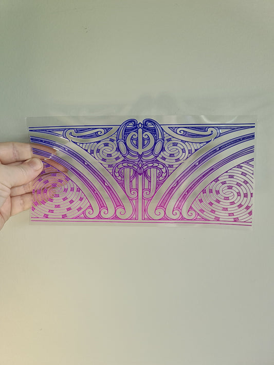 UV dtf transfer Maori design 23cmx11cm 16oz wrap #1425