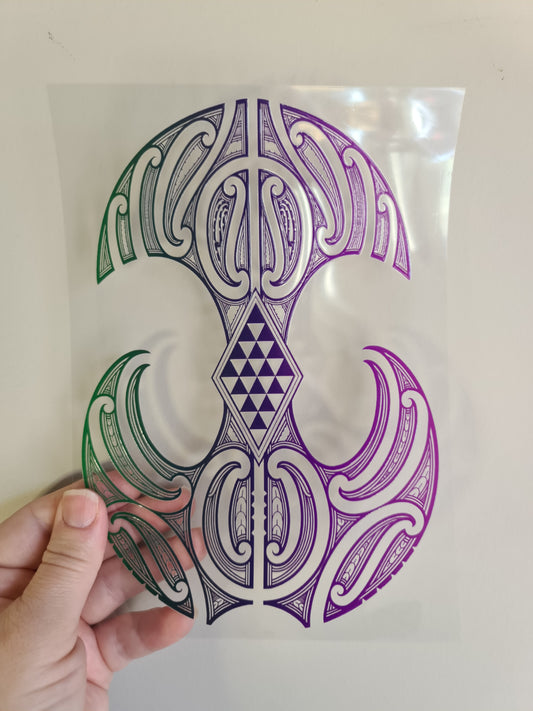 UV dtf Maori design A5 size 21cmx 14.8cm #330