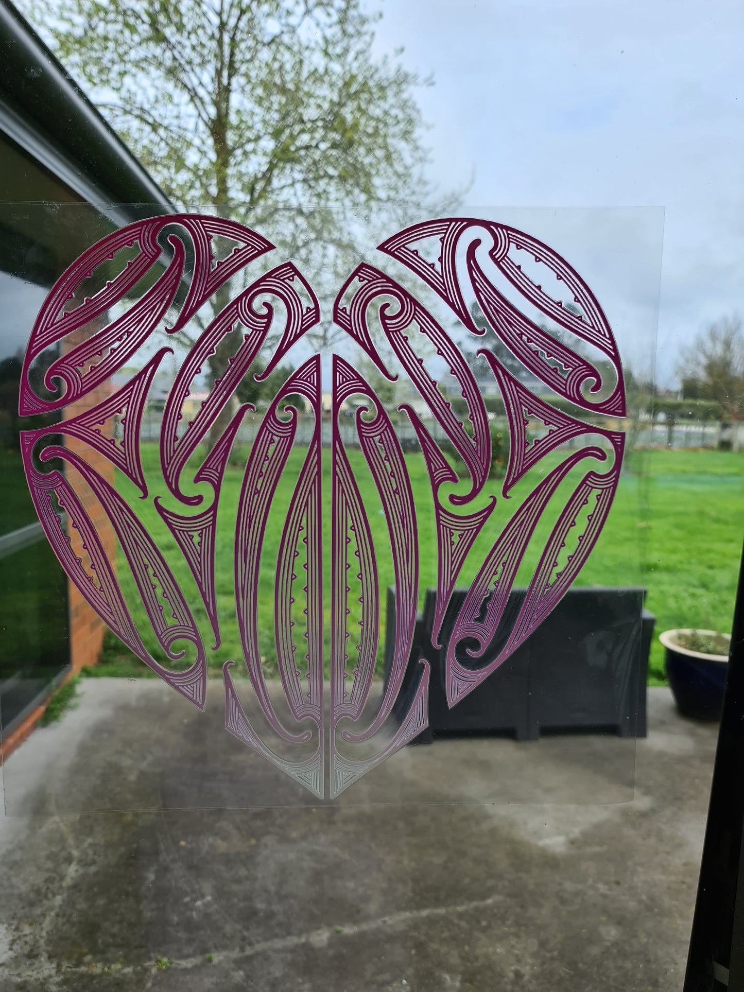 XXL UV DTF DECAL MAORI DESIGN 40CM  Window decal