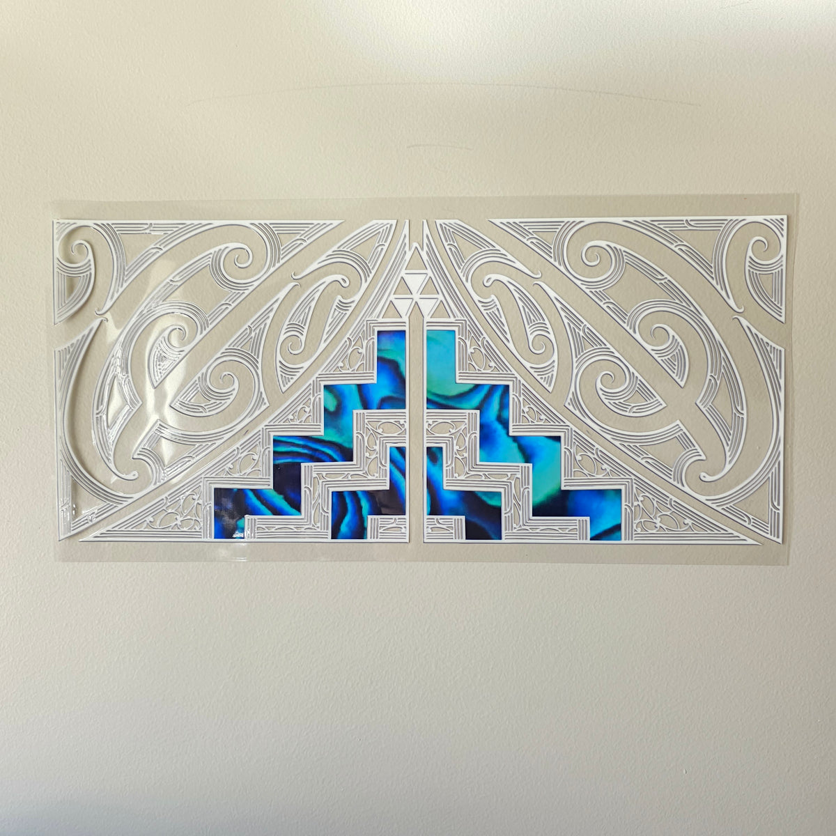 XL UV DTF DECAL MAORI DESIGN 38CMX17CM for touch lamps #66
