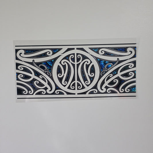 XL UV DTF DECAL MAORI DESIGN 38CMX17CM for touch lamps #34