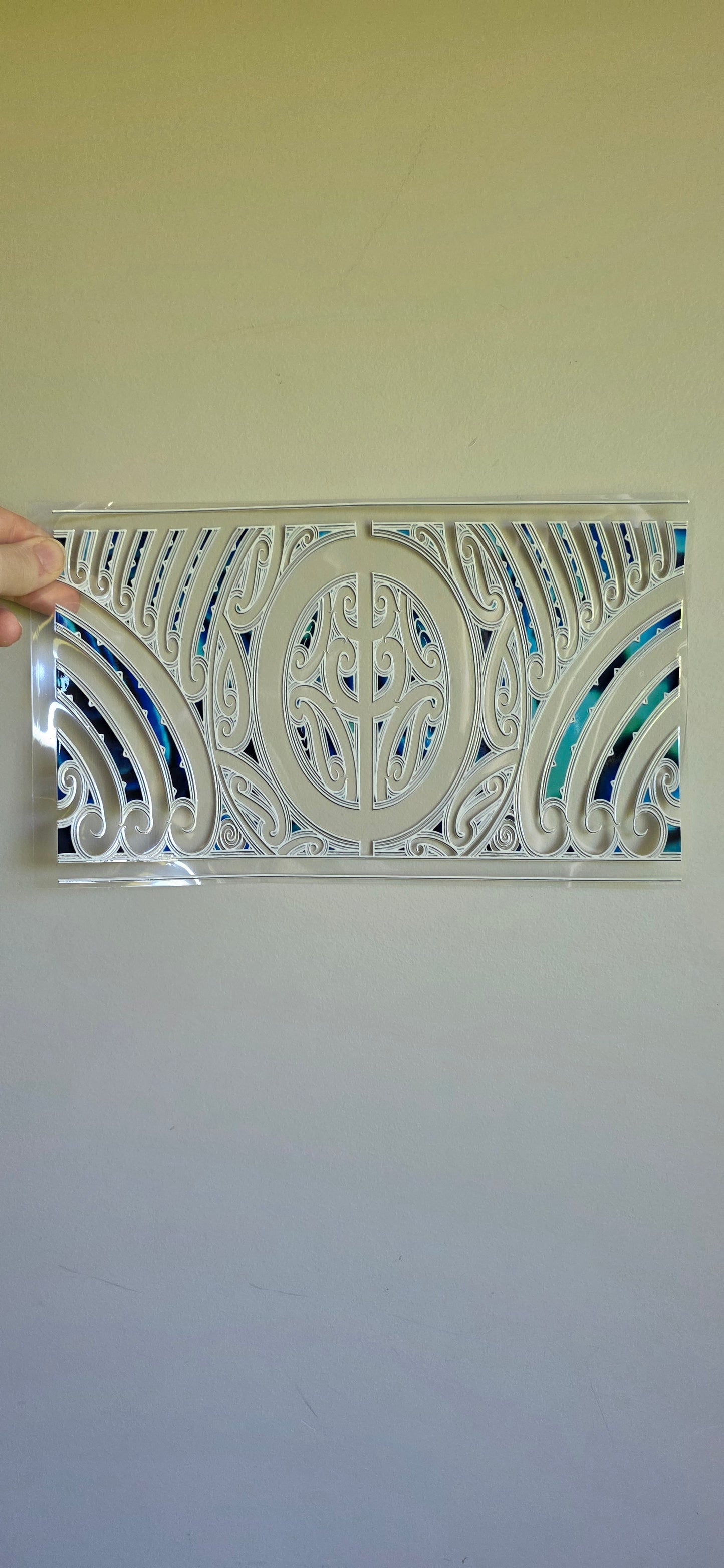 XL UV DTF DECAL MAORI DESIGN 28CMX17CM for touch lamps #137