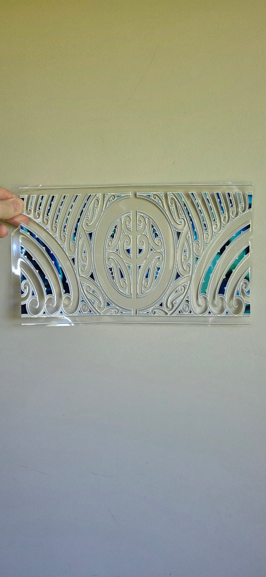 XL UV DTF DECAL MAORI DESIGN 28CMX17CM for touch lamps #137