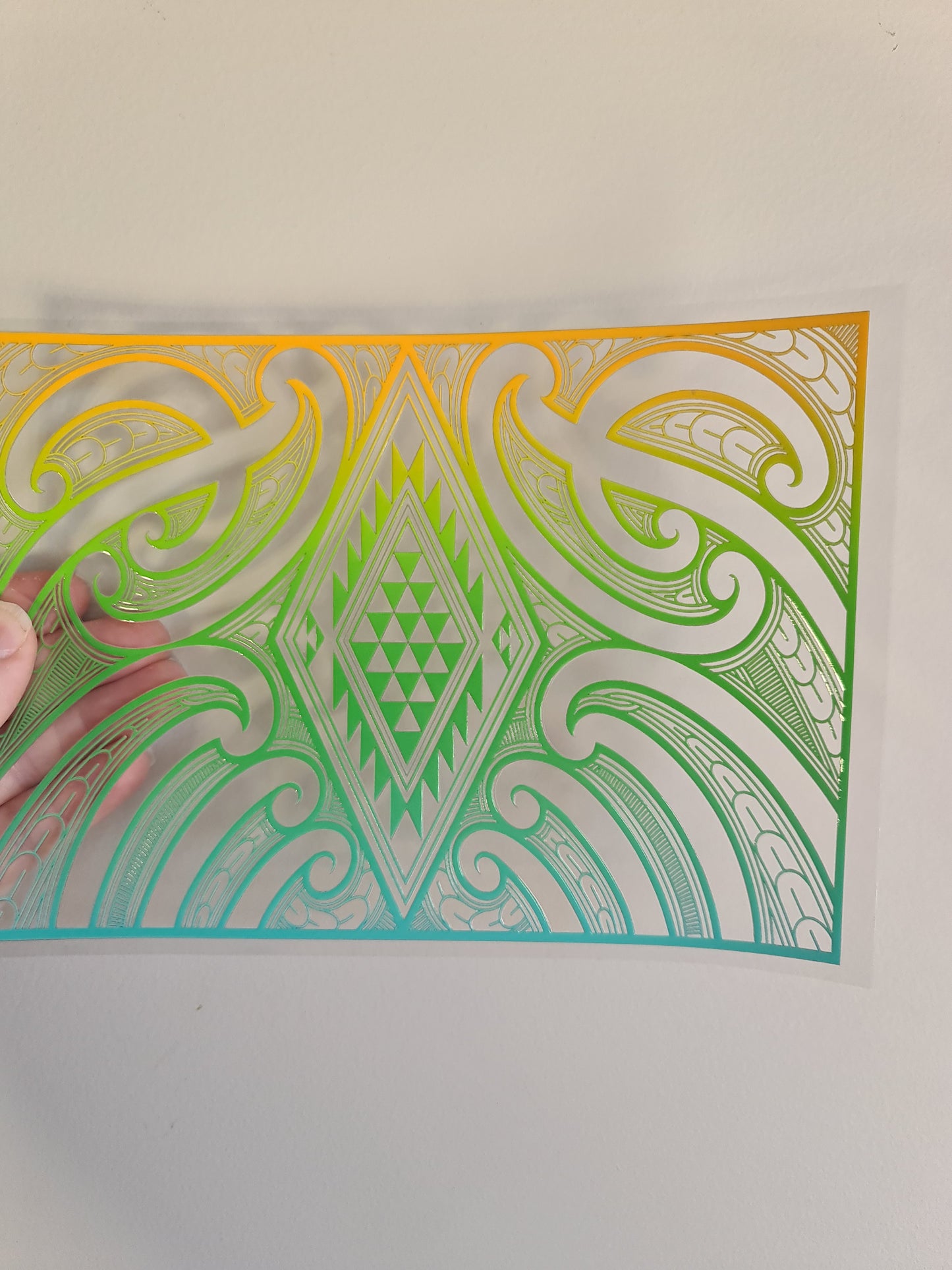 UV dtf Maori design A5 size 21cmx 14.8cm #353