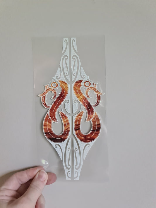 UV dtf Maori design 23cmx11cm 16oz wrap #1051
