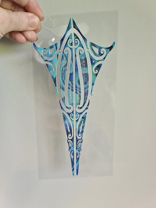 UV dtf Maori design 23cmx11cm 16oz wrap #1124