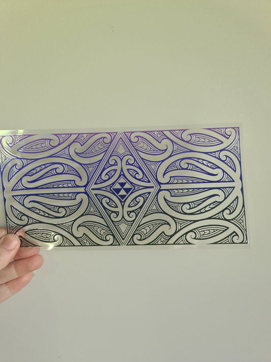 UV dtf Maori design 23cmx11cm 16oz wrap #691