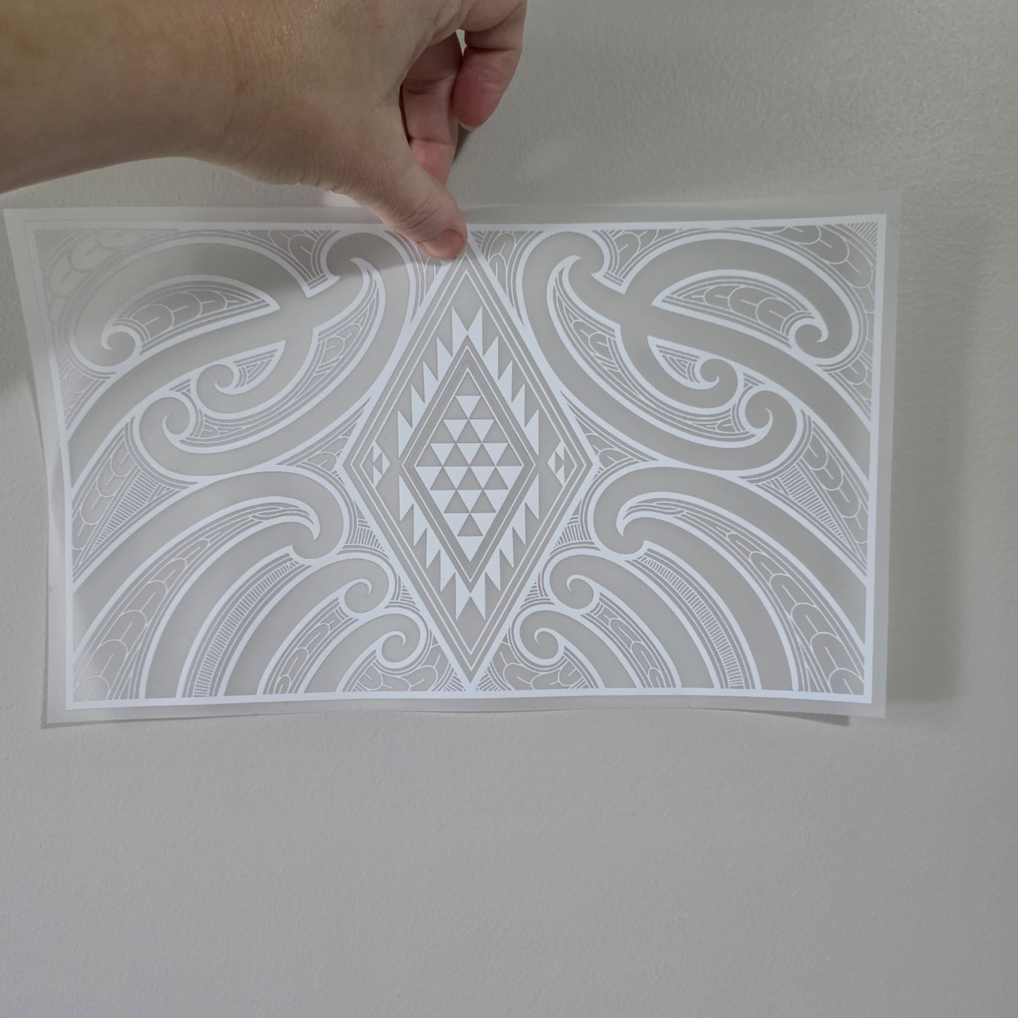 Maori design Iron on DTF 30cmx17.5cm for clothing and lamps