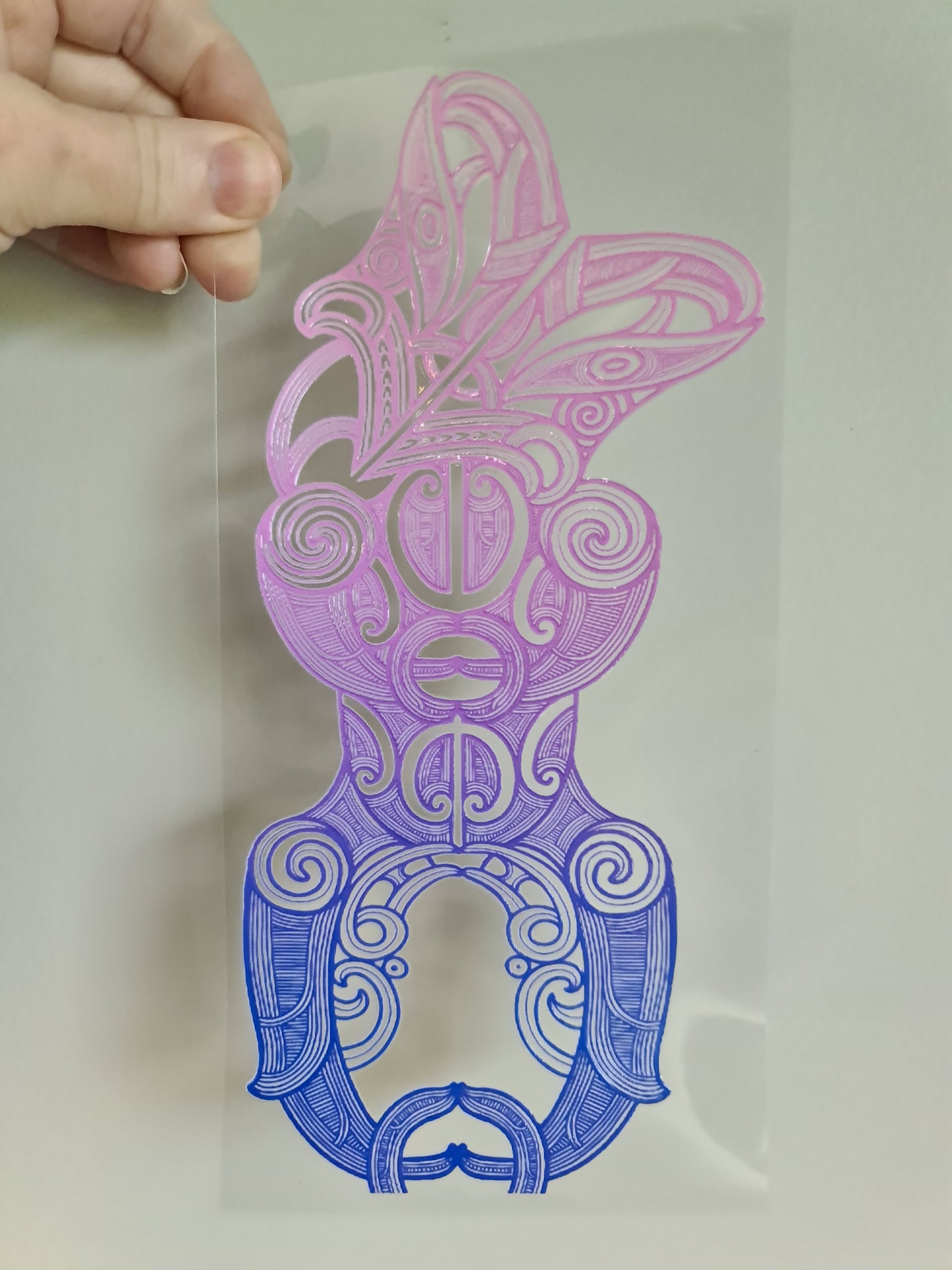 UV dtf Maori design 23cmx11cm 16oz wrap #1133