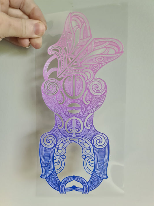 UV dtf Maori design 23cmx11cm 16oz wrap #1133