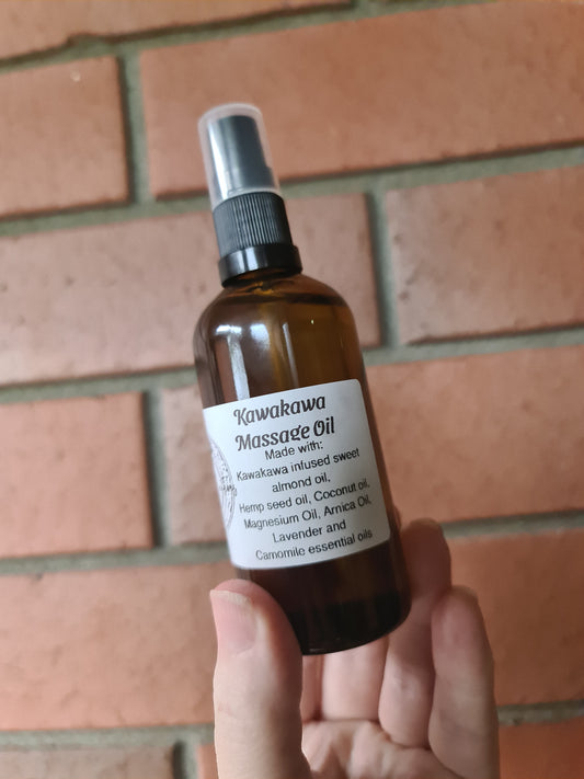3x Kawakawa massage oil 100mls