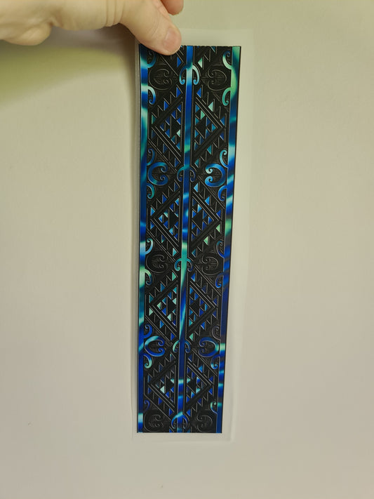Custom Maori design Iron on DTF 30cm for clothing band