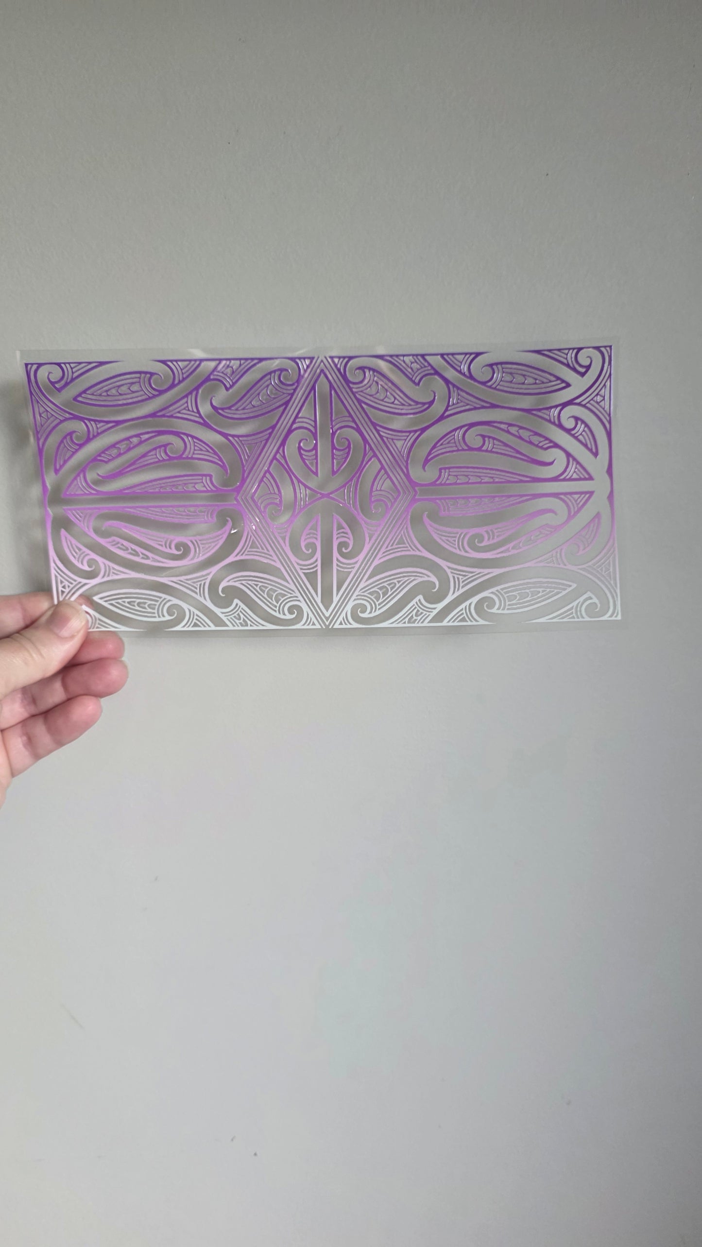 UV dtf transfer Maori design 24cmx11cm 16oz wrap #1608