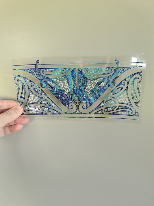 UV dtf transfer Maori design 23cmx11cm 16oz wrap #1497