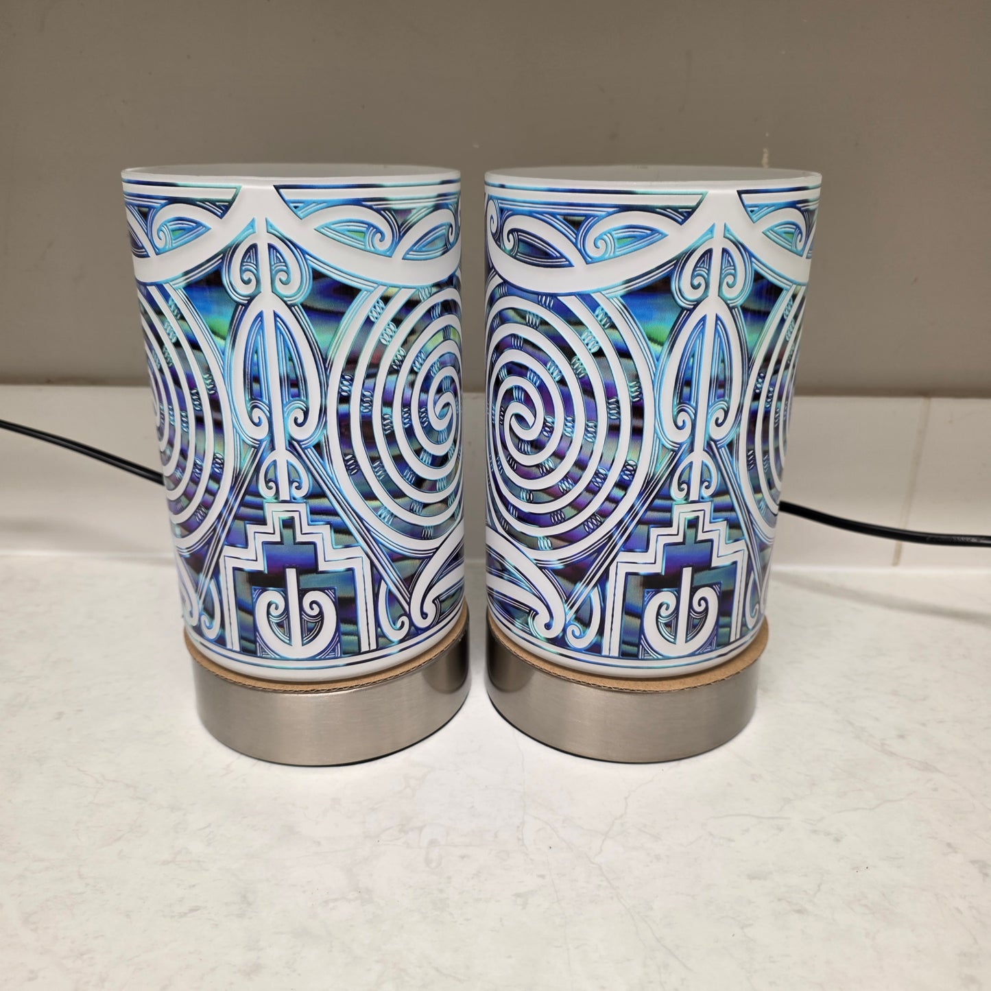 Maori design touch lamp - set 2 lamps (pre-order)