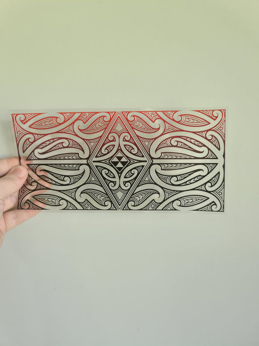 UV dtf Maori design 23cmx11cm 16oz wrap #690