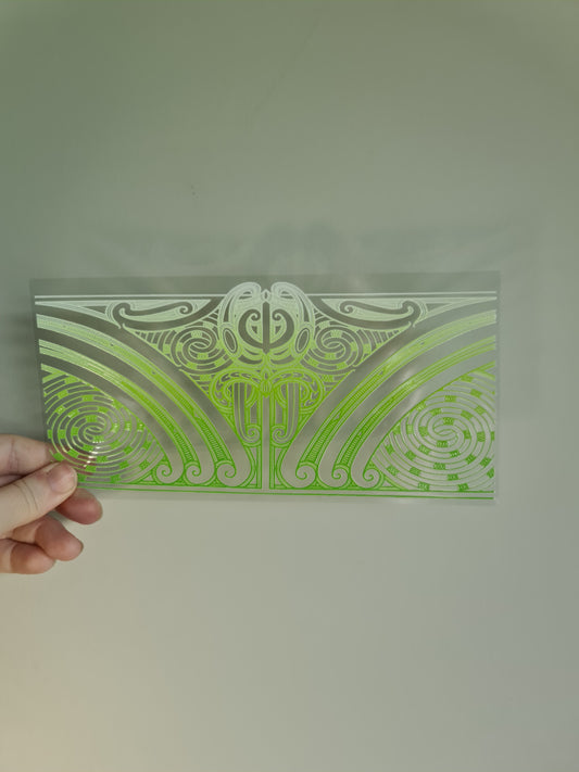 UV dtf transfer Maori design 23cmx11cm 16oz wrap #1419