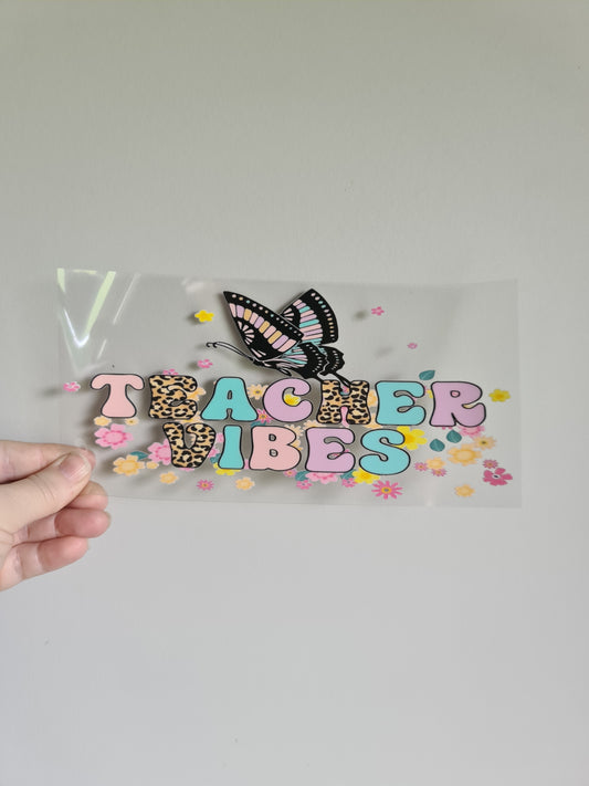 TEACHER AND KAIAKO dtf transfer Maori design 23cmx11cm 16oz wrap #1442