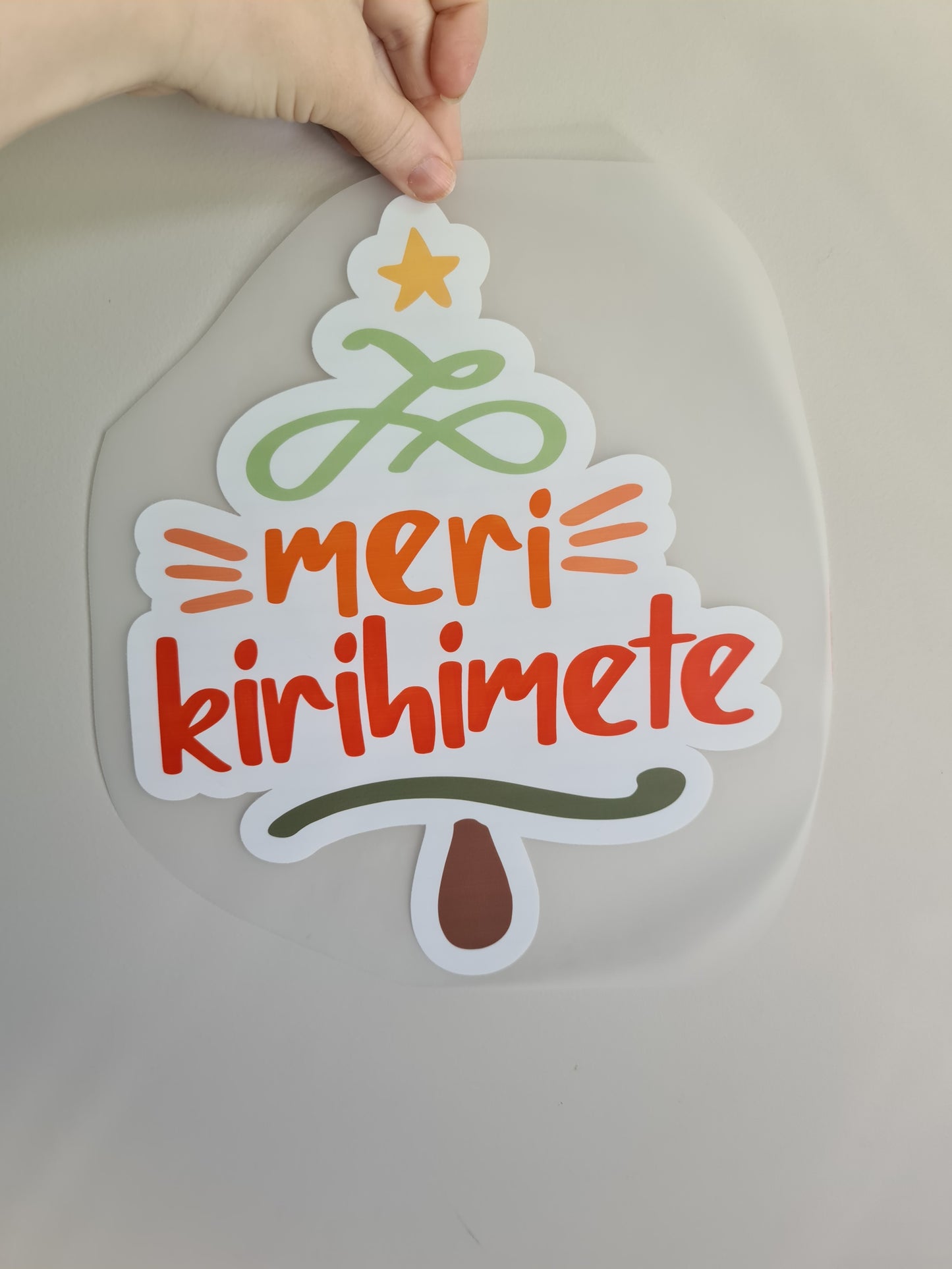 CHRISTMAS - Custom Maori design Iron on DTF 30cm for clothing