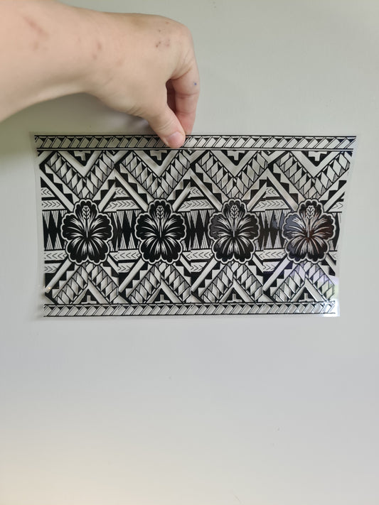 XL UV DTF DECAL MAORI DESIGN 28CMX17CM for touch lamps #119