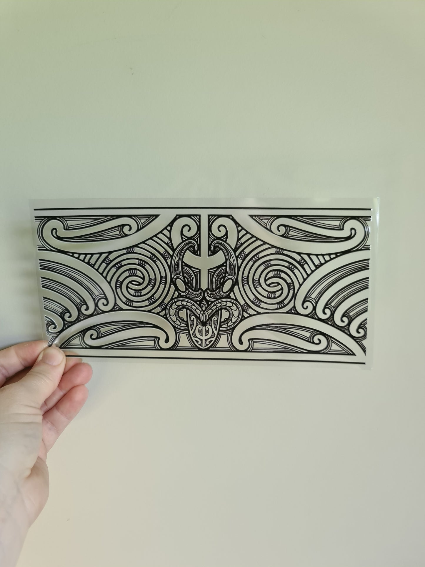 UV dtf transfer Maori design 23cmx11cm 16oz wrap #1380