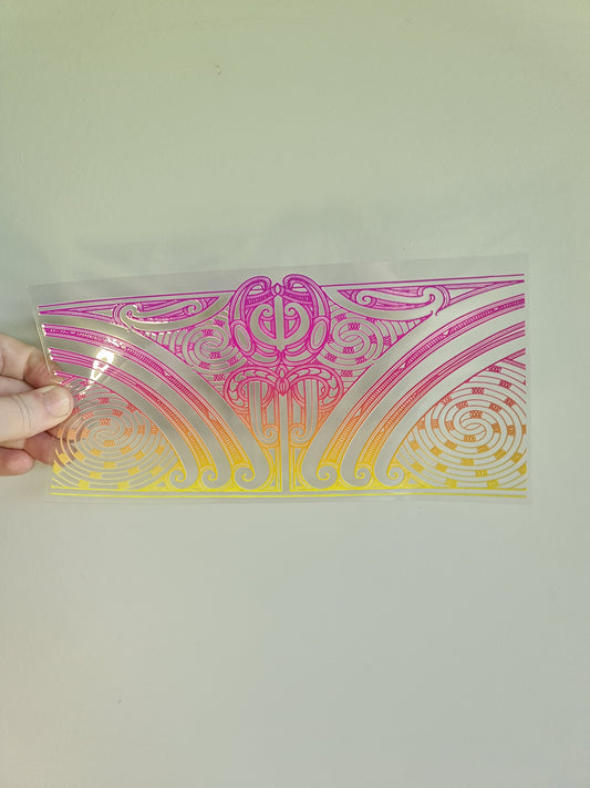UV dtf transfer Maori design 23cmx11cm 16oz wrap #1360
