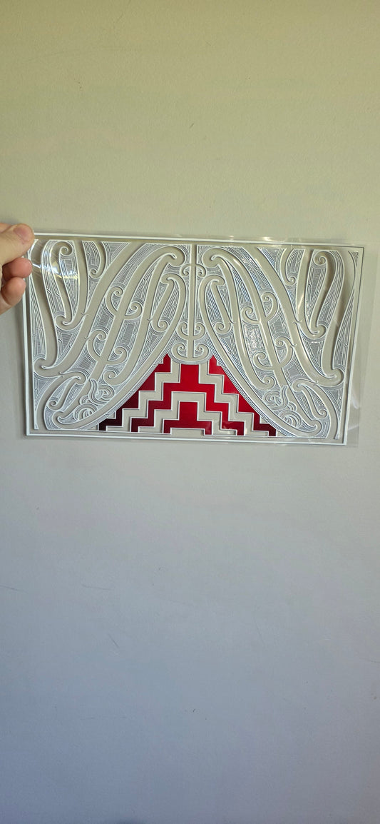 XL UV DTF DECAL MAORI DESIGN 28CMX17CM for touch lamps #201