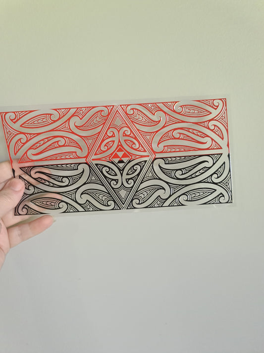 UV dtf Maori design 23cmx11cm 16oz wrap #644