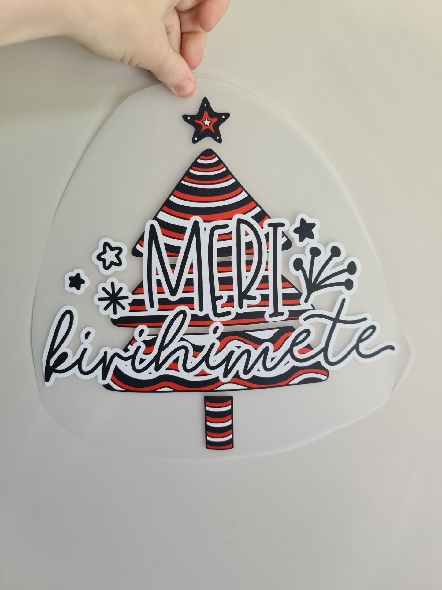 CHRISTMAS - Custom Maori design Iron on DTF 30cm for clothing