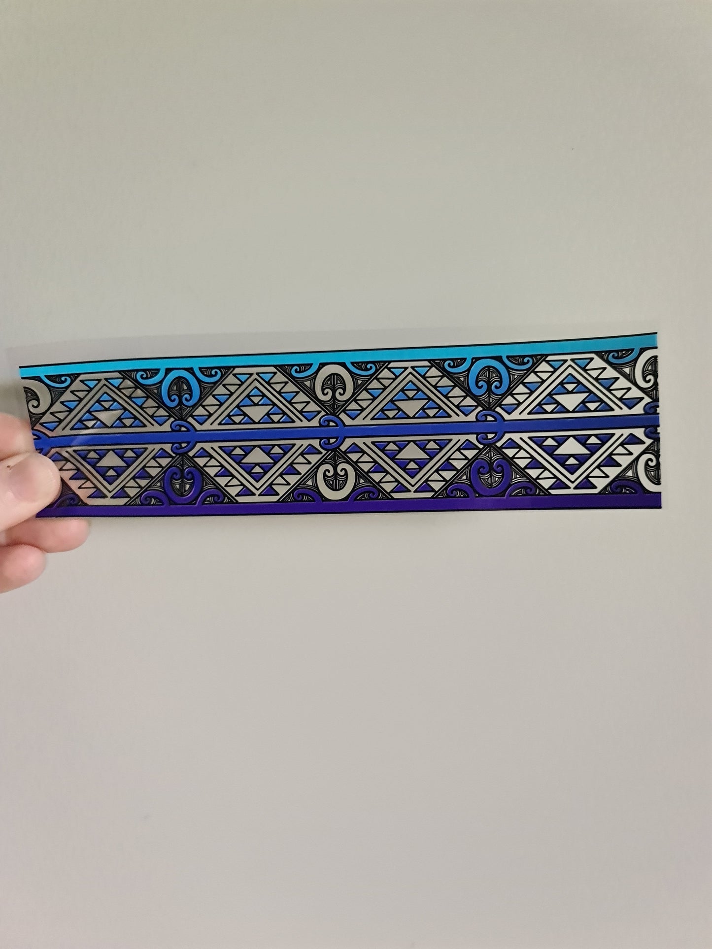 UV dtf transfer Maori design purple band 23cmx5cm 16oz wrap #1278